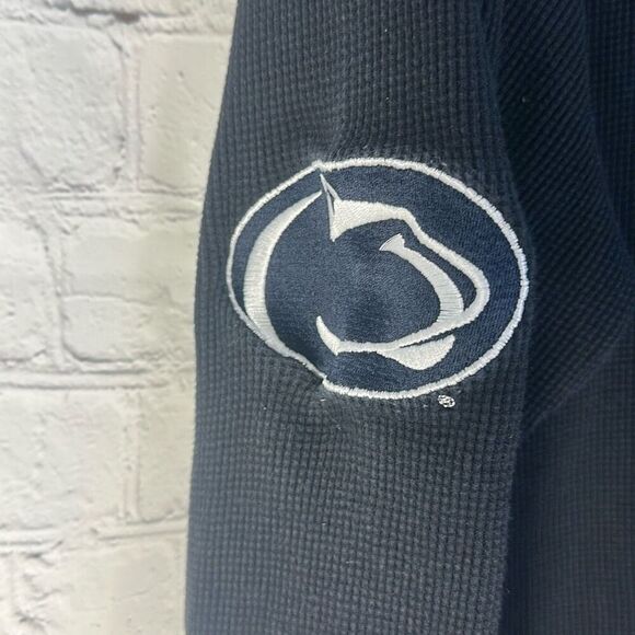Penn State Nitany Lions Football Thermal Waffle Knit Pullover Vneck size XL - Picture 3 of 7